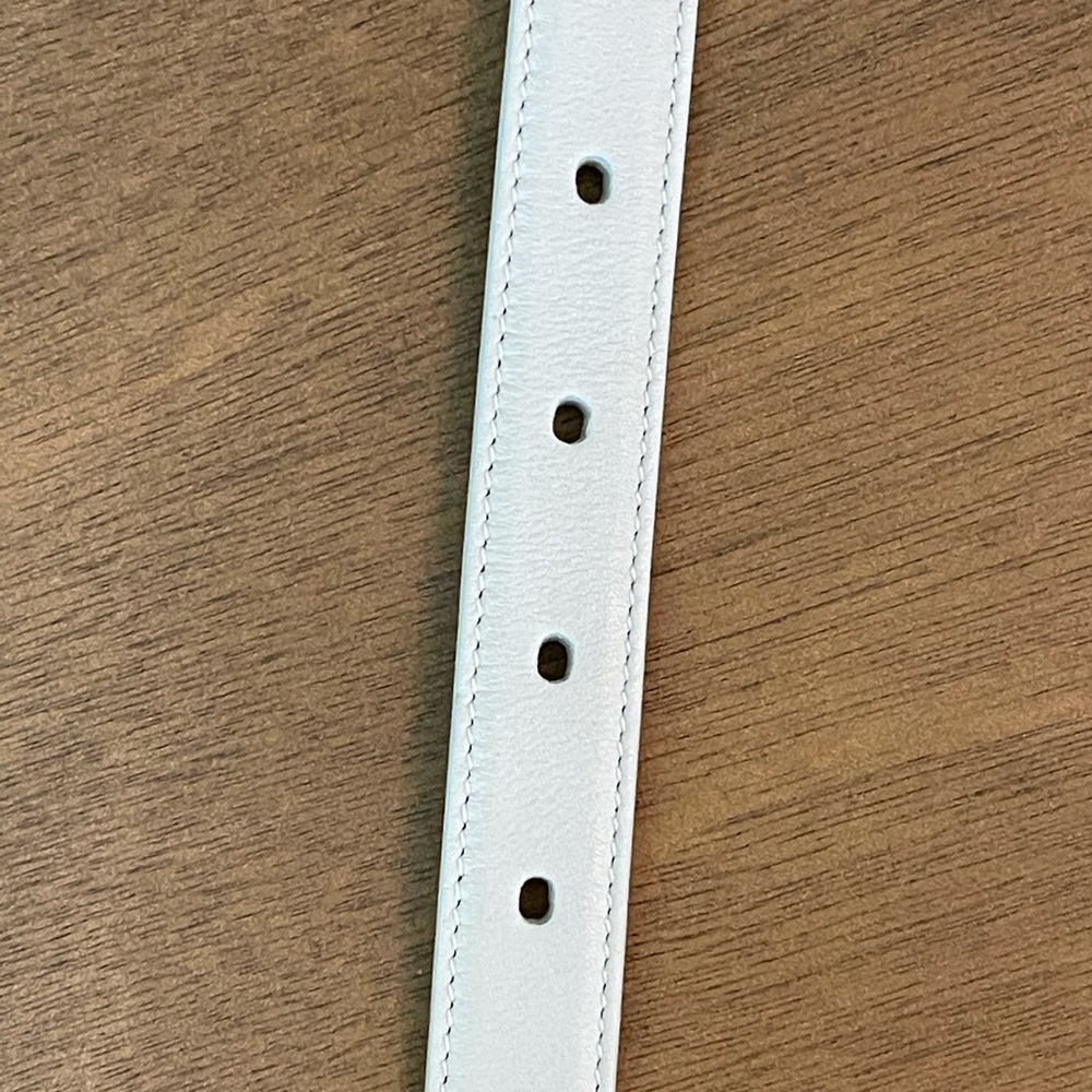 Saint Laurent Monogram Ivory YSL Logo Belt - Picture 12 of 14